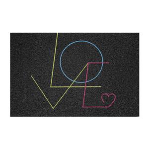 Fußmatte Love schwarz