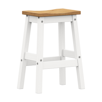 Barhocker CORONA 2 weißes Wachs