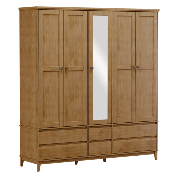 Schrank 5 Türen PRATA Eiche