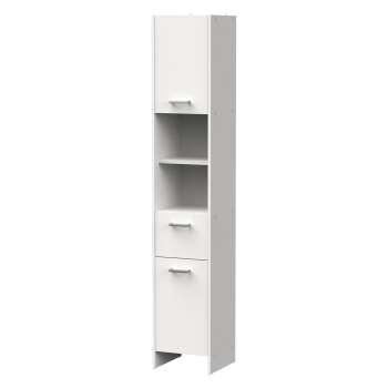 Hochschrank 2 Türen + 1 Einlegeboden. KORAL weiß