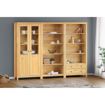 Bücherregal-Set TORINO Metallgriffe