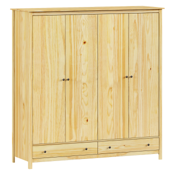 4-türiger Schrank TORINO Metallgriffe