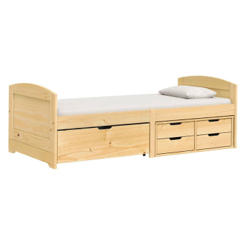 Einzelbett mit Schubladen 8816 MARY lackiert