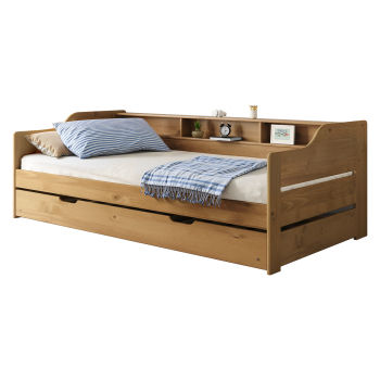 Einzelbett mit Zusatzbett 8819V LILI wax