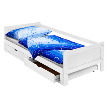Schlafsofa DIANA 90-180x200 cm weiß lackiert