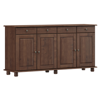 Sideboard 4 Türen + 4 Schubladen RUBI dunkelbraun