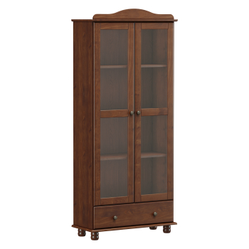 Vitrine 2 Türen RUBI dunkelbraun