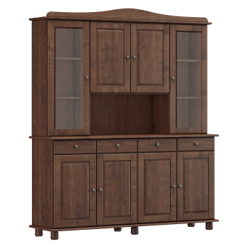 Sideboard mit 4 Türen RUBI dunkelbraun