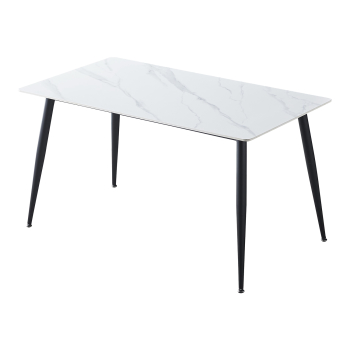 Esstisch ADRIA 130x70 weißer Marmor
