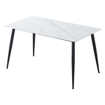 Esstisch ADRIA 140x80 weißer Marmor