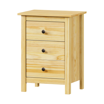 Kommode 3 Schubladen TORINO Metallgriffe