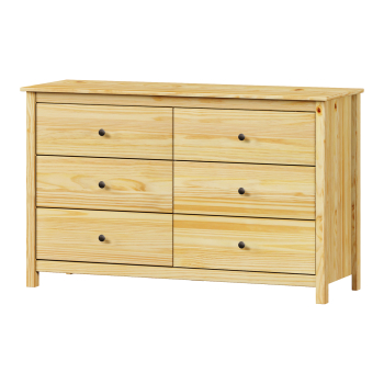 Kommode 6 Schubladen TORINO Metallgriffe