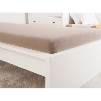 Jersey-Blatt IDEAL 90x200 Walnuss