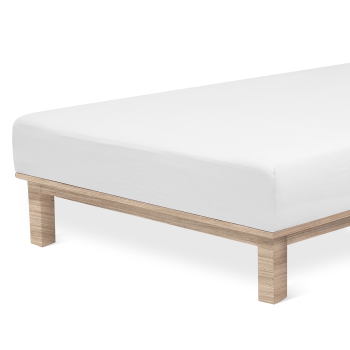 Andrea Simone Boxspringbettlaken 90x200x35 weiß