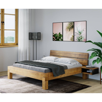 Doppelbett CURBY 180x200 massiv vintage lackiert